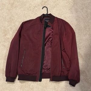 Men’s Maroon Bomber Jacket